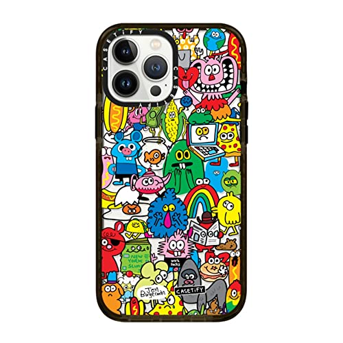 Casetify Impact Case For Iphone 13 Pro Max - Fun Friends By Jon Burgerman - Clear Black #TOP15