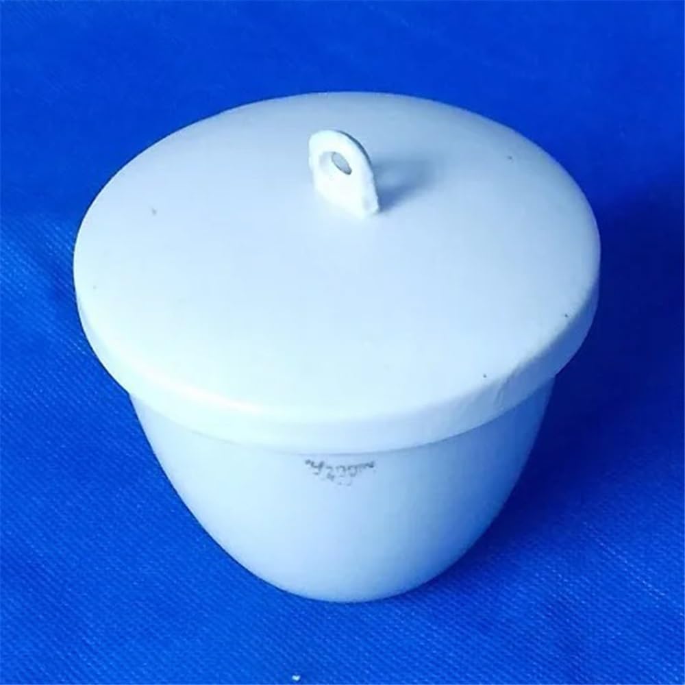 8 teile/los 200ml Porzellan Tiegel Mit Deckel Gebogene Labor Hohe Temperatur Beständig