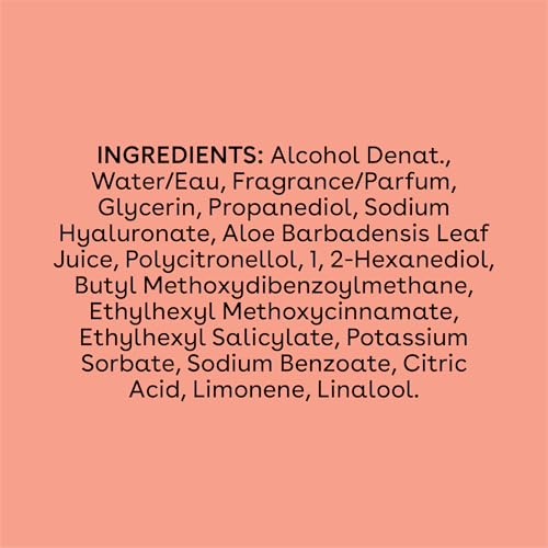 eos Cashmere Body Mist, Pink Champagne, Body Spray for Women, Hair Mist, Moisturizing, Hyaluronic Acid, Glycerin, Vegan, Cruelty-free, 6 fl oz - 4