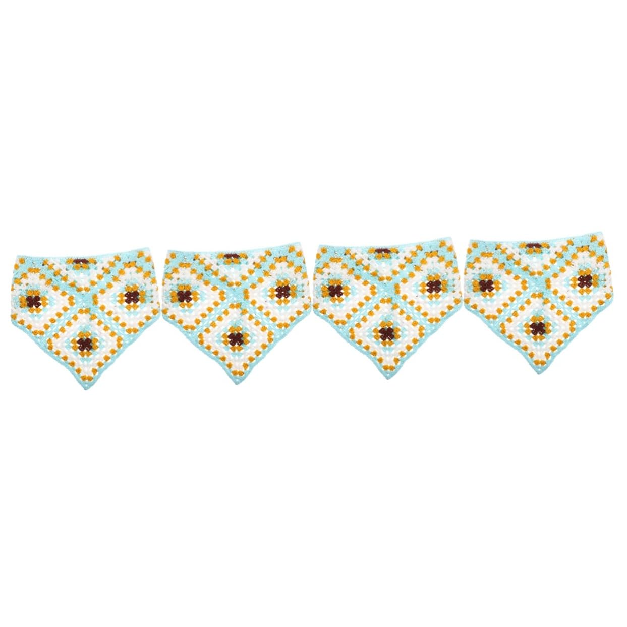 POPETPOP 4piezas Diadema De Crochet Para Mujer Pañuelo Aesthetic Transpirable Bandana Para y