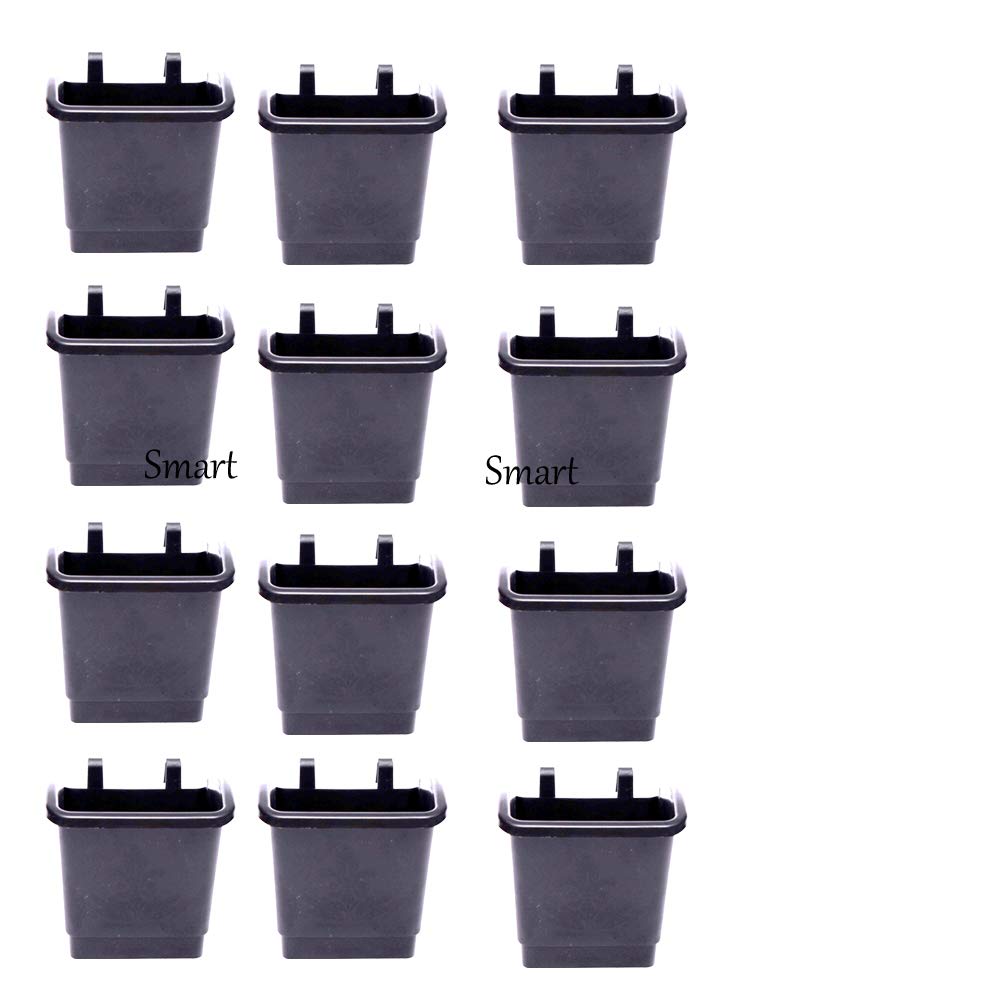 Smart Garden Wall Hanging Pots with Hooks, Black, Set of 12 (B081H5C4BH) Amazon Price History, Amazon Price Tracker