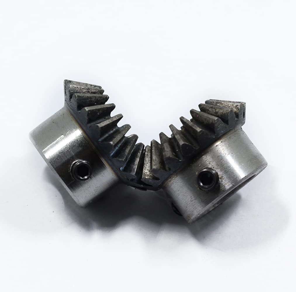 Bevel Gears - 20 Teeth 1M 45 Steel Steer Gears -2 Bevel Gears - 20 Teeth 1M 45 Steel Steer Gears -2