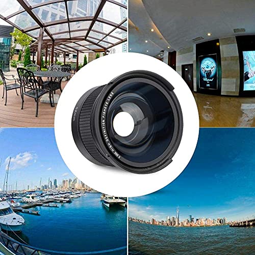 Obiettivo fisheye grandangolare universale da 52 mm 0,35X, con custodia per obiettivo, custodia reflex digitale, fotocamera reflex digitale Fisheye Len, per per/per/per