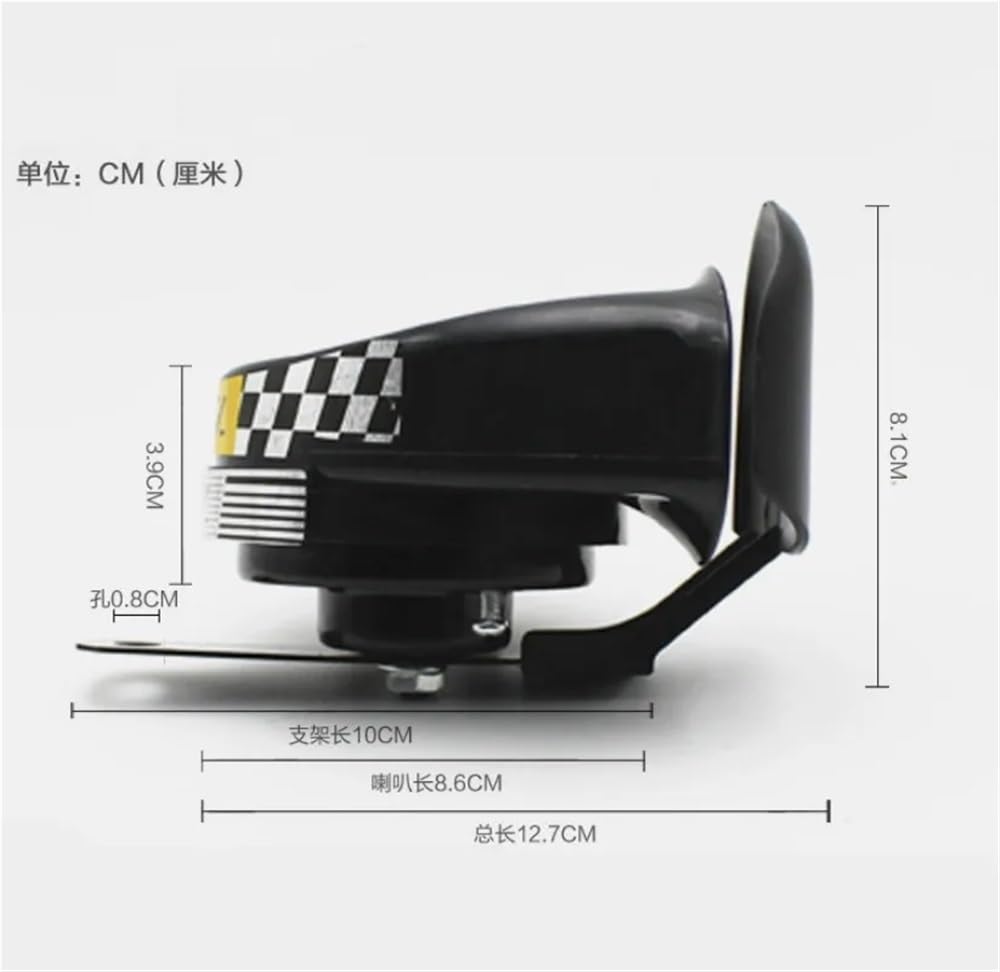 Altoparlante Musicale Per Veicoli A Pedale Altoparlante Monofono | Accessori Rimontati Per Veicoli A Pedale Altoparlante Monofono Per Moto 12V 48V 60V Ferro Per Lumache