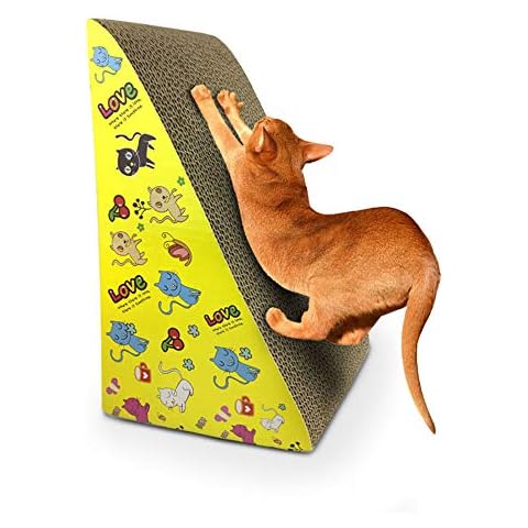 Cat Scratching Board Cardboard,Corrugated Paper Cat Scratch Board Cardboard for Scratching/Stretching Cat Scratching Pad for Small Cat(34.5*20.5*19cm) Cover