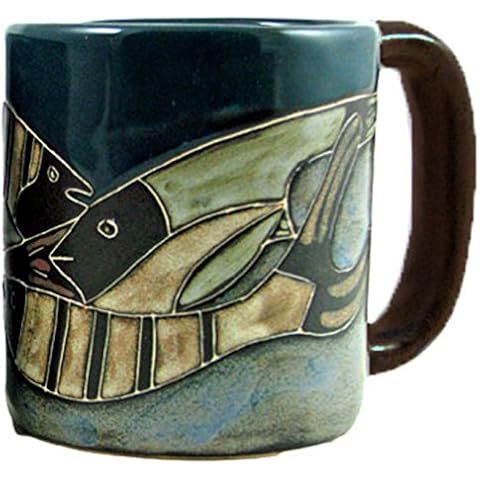 Mara Stoneware Mug - Fish School - 16 oz Cover