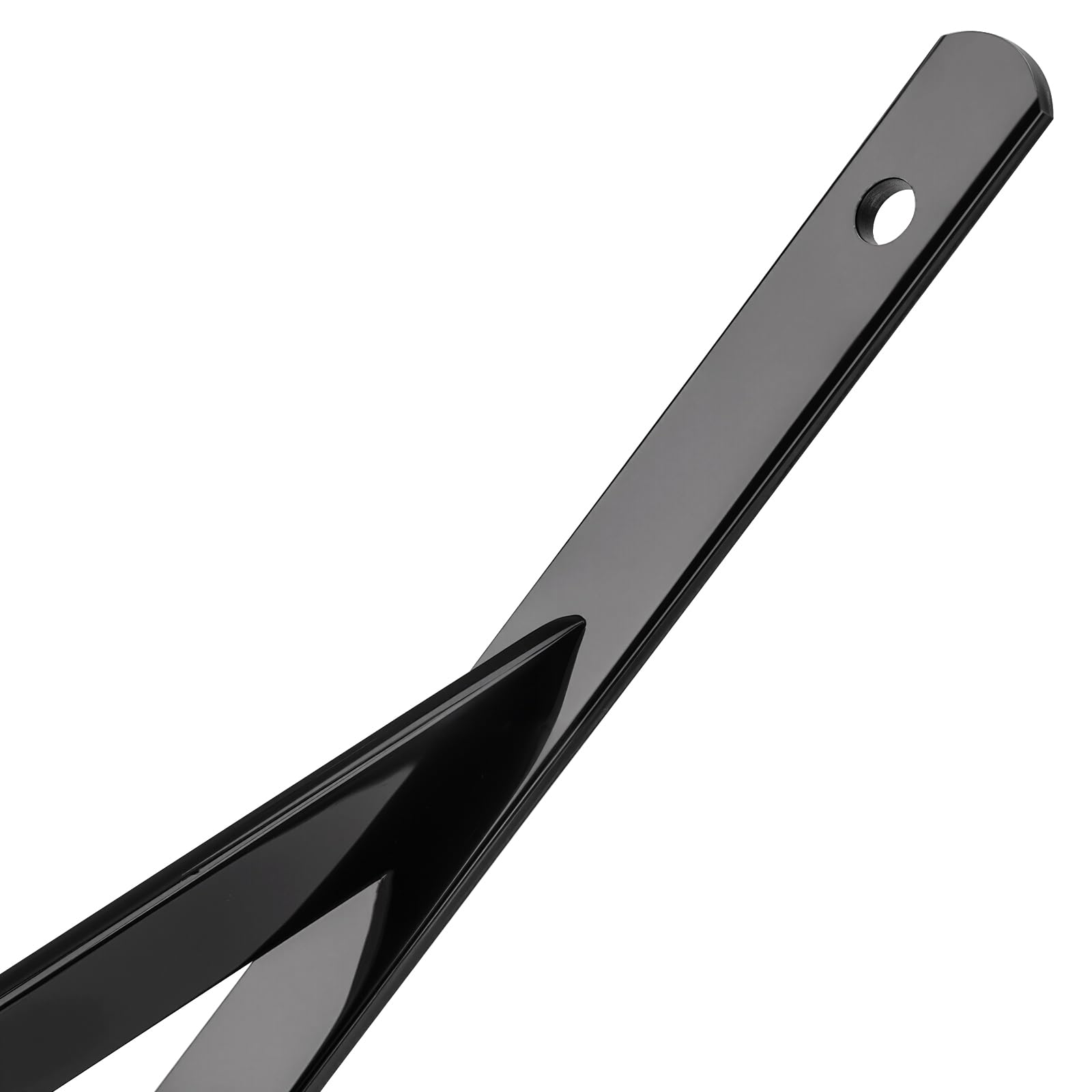 6 Pezzi Staffe per Mensole Triangolare, Reggimensola Triangolare, Staffa per Tavolo a Muro 90 Gradi Angolo Retto, per Mensole in Legno Galleggianti Libreria, 400 x 250 mm, con viti, nero