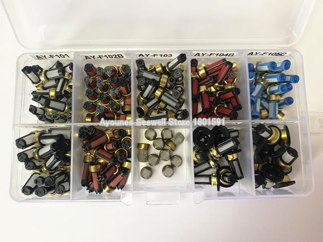 Auto Part - Basket Micro Filter Kit Fuel Injector Repair Accessories with different type for auto part (509G)