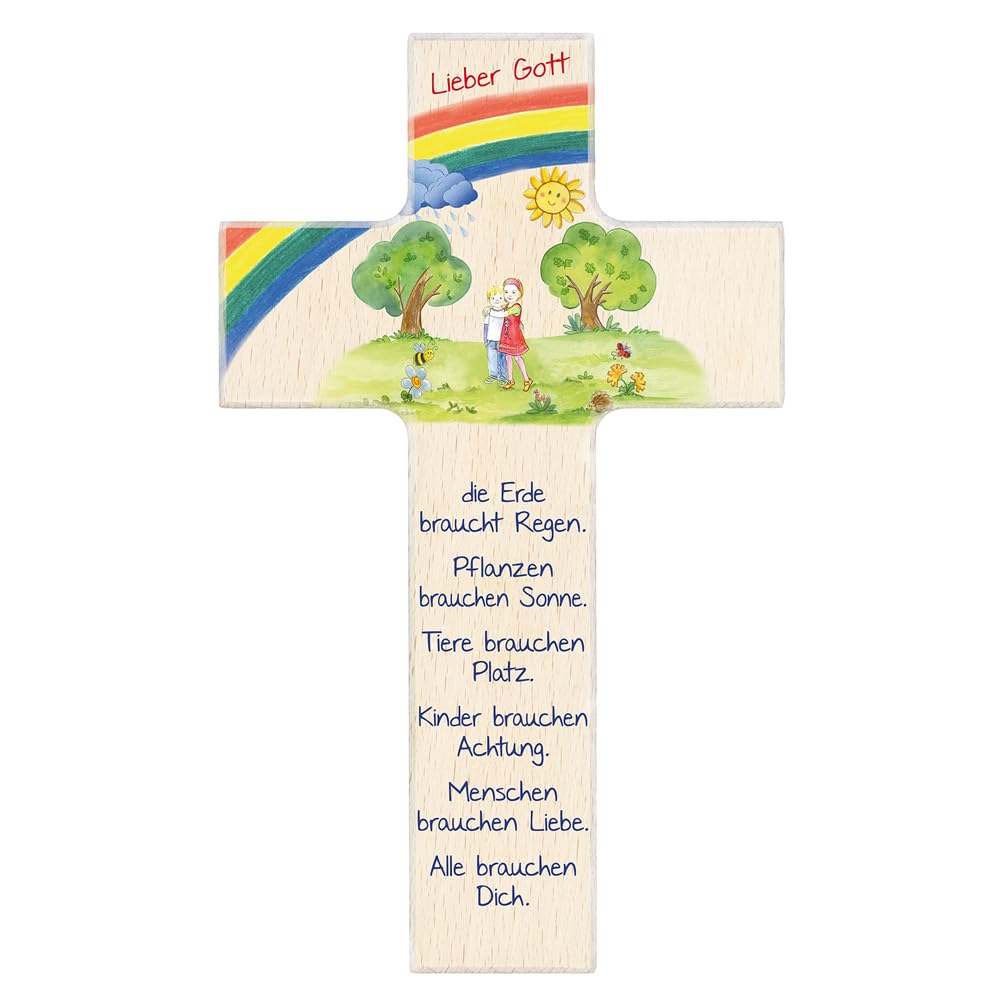Croce per bambini Arca di Noè - 12 cm | Decorazione cristiana
