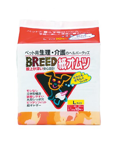 スーパーキャット ブリード紙オムツ L 10枚入