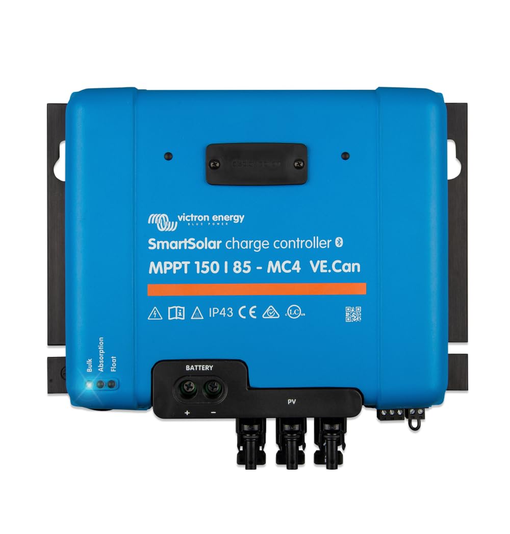SmartSolar MPPT MC4 VE. Can 150V 85 amp 12/24/36/48-Volt Solar Charge Controller (Bluetooth)