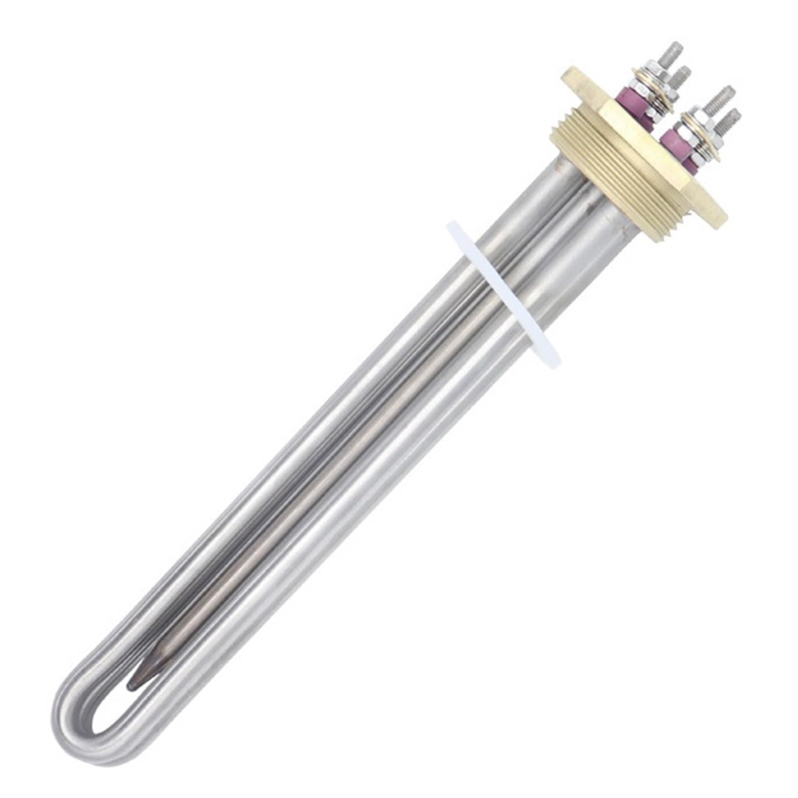 Calentador De Agua Solar Con Tubo Termostato, Elemento Tubular Inmersión 12V, 300W/600W, Rosca Cobre DN32 Rendimiento De Calentamiento RáPido(Heater Thread,12v 600w BSP)