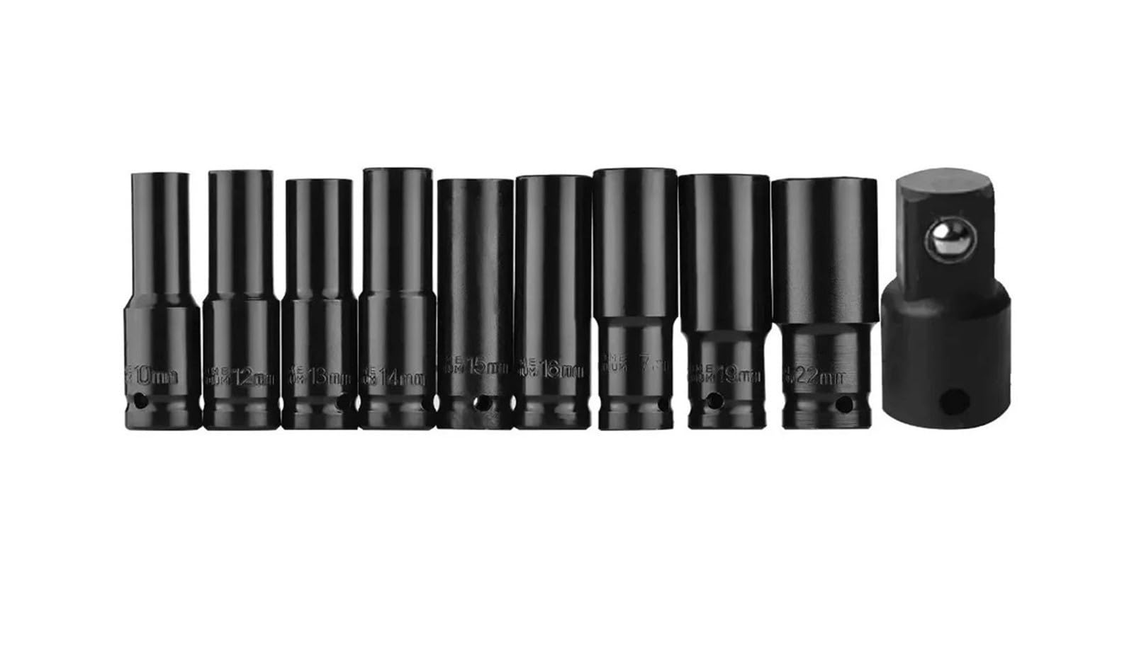 Jeu de douilles à chocs métriques Drive 8-24mm, clé profonde universelle