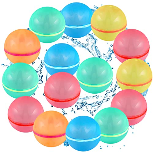 12 Stück Wiederverwendbare Wasserbomben Aus Silikon - Schnell Befüllbar Für Pool & Garten