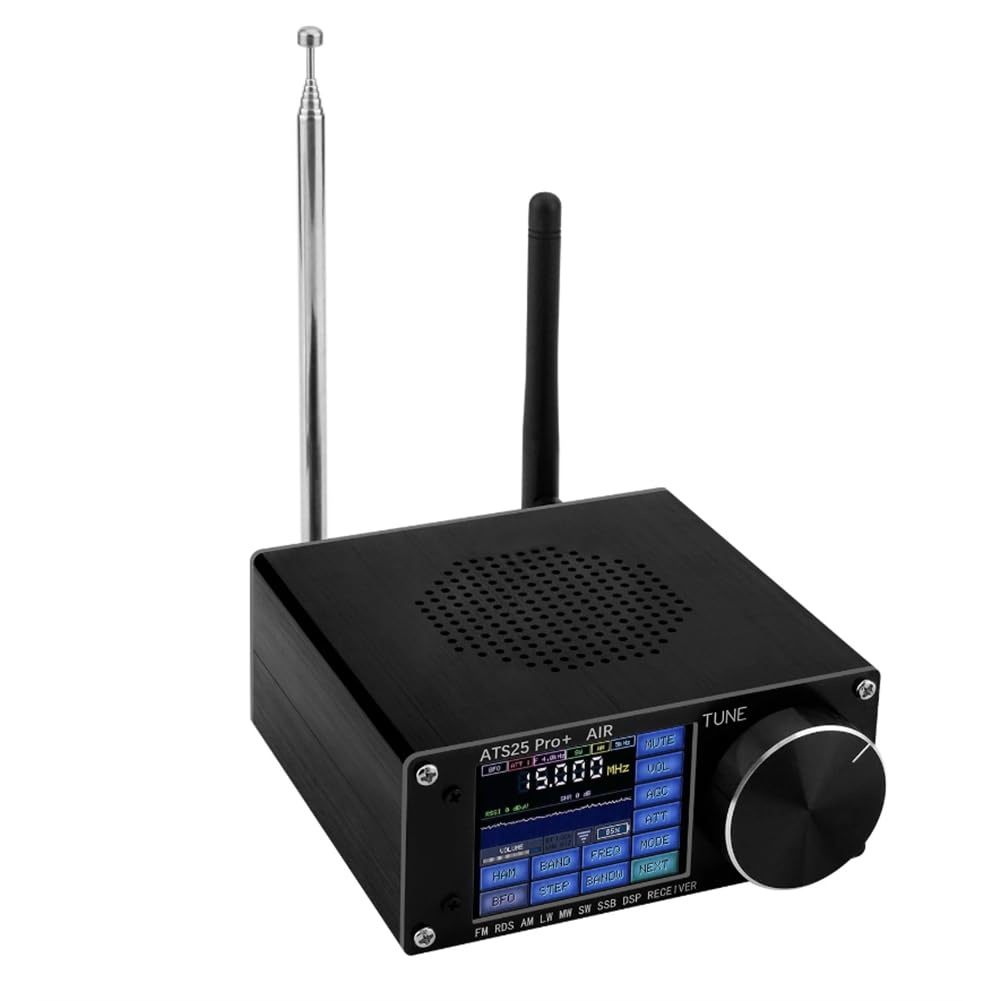 ATS25 Pro+ Prend en Charge Le Récepteur Bluetooth WiFi AIR Band FM SW SSB MW LW AIR SDR Récepteur de Bande Aviation Firmware 4.2 SI5351
