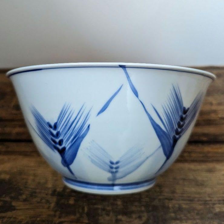 柴田良三】白磁 染付 丼