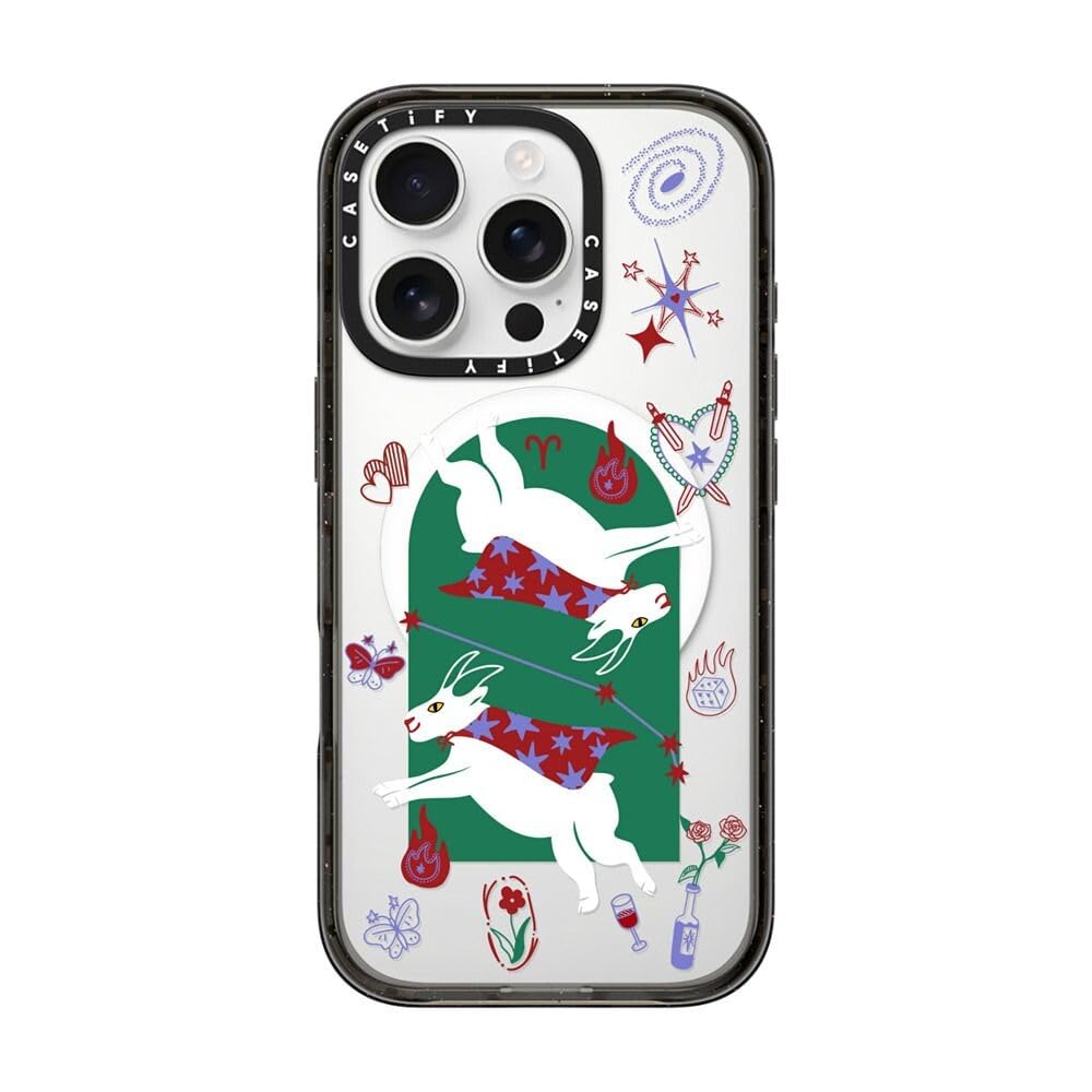 Coque iPhone 16 Pro CASETiFY Impact de qualité militaire avec finitions noir transparent - 8