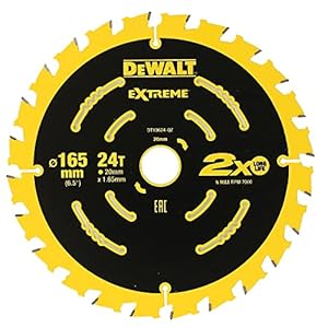 DEWALT DT10624-QZ Extreme Framing Circular Saw Blade 165 mm 24T