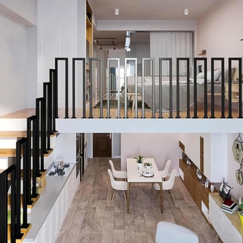 Escalier en spirale duplex barre d'appui de sécurité en fer forgé 95cm - 5