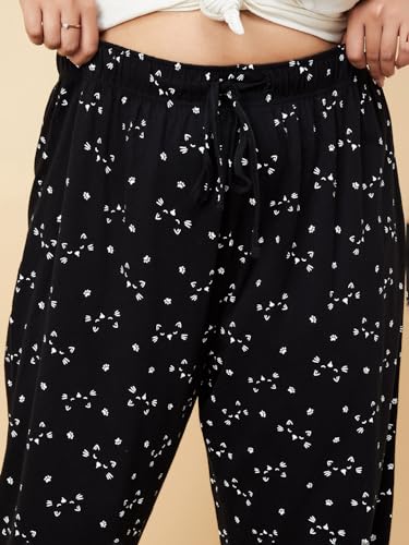Image of Max Plus Size Women Printed Elasticated Pyjamas