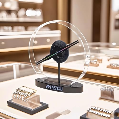 Ventilador de holograma 3D Missyou con WiFi para renovar la publicidad comercial 5