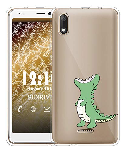 Sunrive Cover Per WIKO Y60, Custodia Case in molle Trasparente