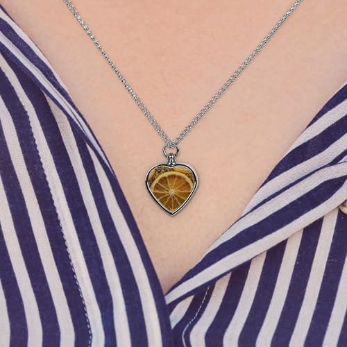 Collier funéraire avec pendentif en forme de cœur et images colorées pour cendres d'animaux