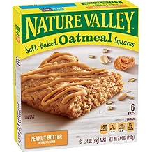 Nature Valley Soft-Baked Oatmeal Squares Peanut Butter, 7.44 oz