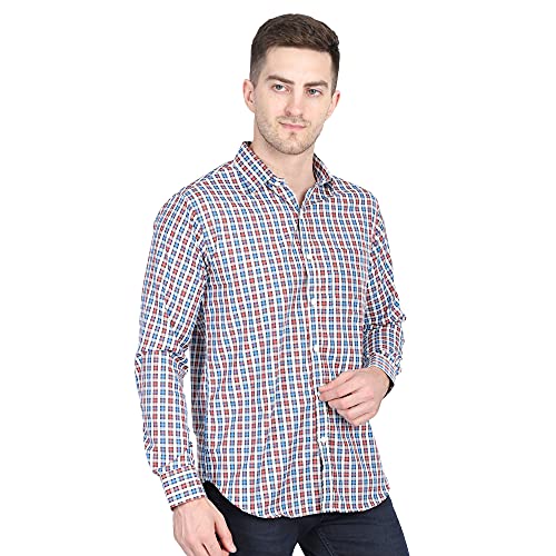 Image of TAHVO Men's Regular Fit Long Sleeves Cotton Formal Shirt