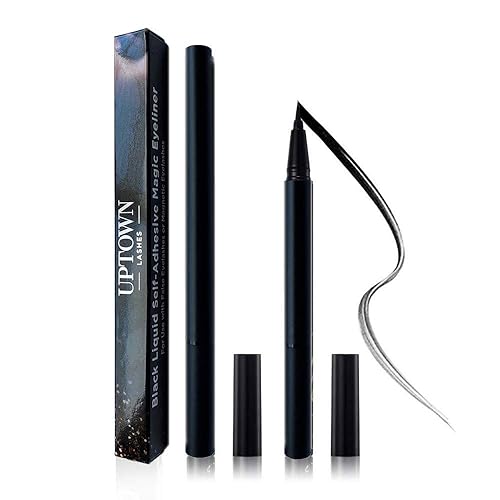 Miniatura 2 de Delineador de ojos autoadhesivo líquido negro para pestañas postizas y pestañas magnéticas, sin imanes, no necesita pegamento, delineador mágico de