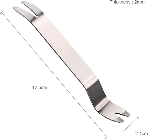 Miniatura 3 de FOSHIO Herramienta de extracción de molduras de metal, herramienta de palanca de extracción automática de sujetadores, fácil extracción del panel de
