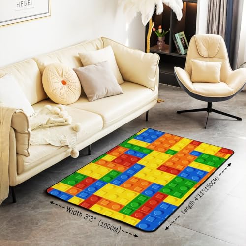 Tapete decorativo geométrico 150x200 cm polyester miniatura 3