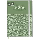 paper&you® Finanzplaner A5+ für 1 Jahr - Haushaltsbuch & Budget Planner mit 12 Monatsübersichten, Einnahmen-Ausgaben Tracker für 53 Wochen "Fine Leaves" (17 x 25 cm) - nachhaltig & klimafreundlich
