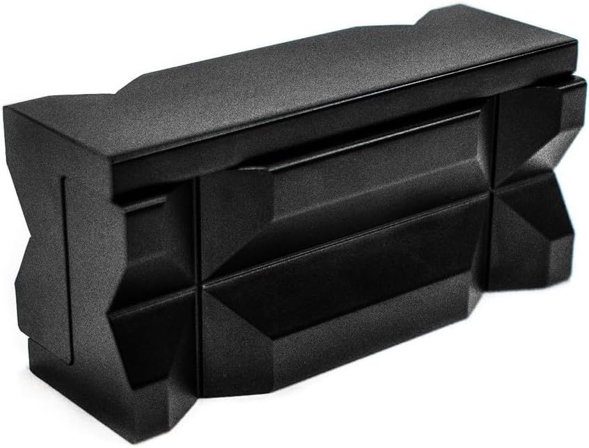 BTR Brian Tooley Racing Black Aluminum Magnetic Vise Jaws | Notched for AN Fittings | Protects Aluminum Hose Ends During Assembly | Secure Magnetic Mount | Precision Machined Vise Jaw Insert