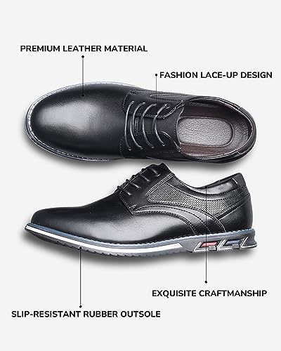 Men’s Dress Shoes Casual Business Oxford Derby Orthopedic Leather Shoes Comfortable Walking Shoes Office Loafers Work Flats Men's Shoes2