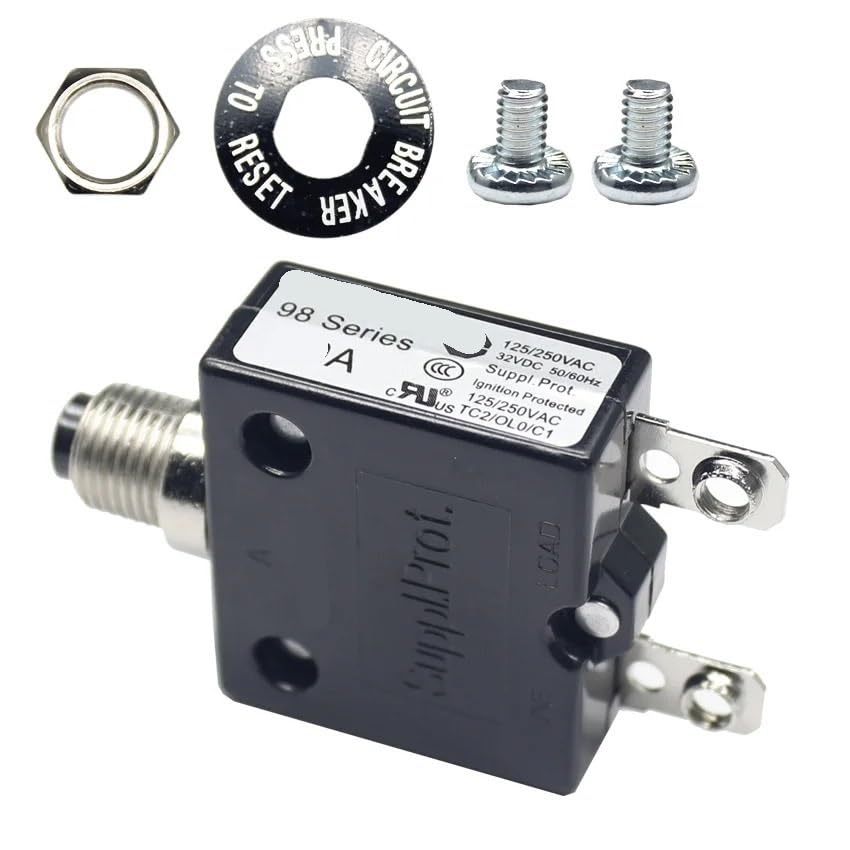 1pc 98 Series 10A Circuit Breakers of Thermal Protector with Screw termial