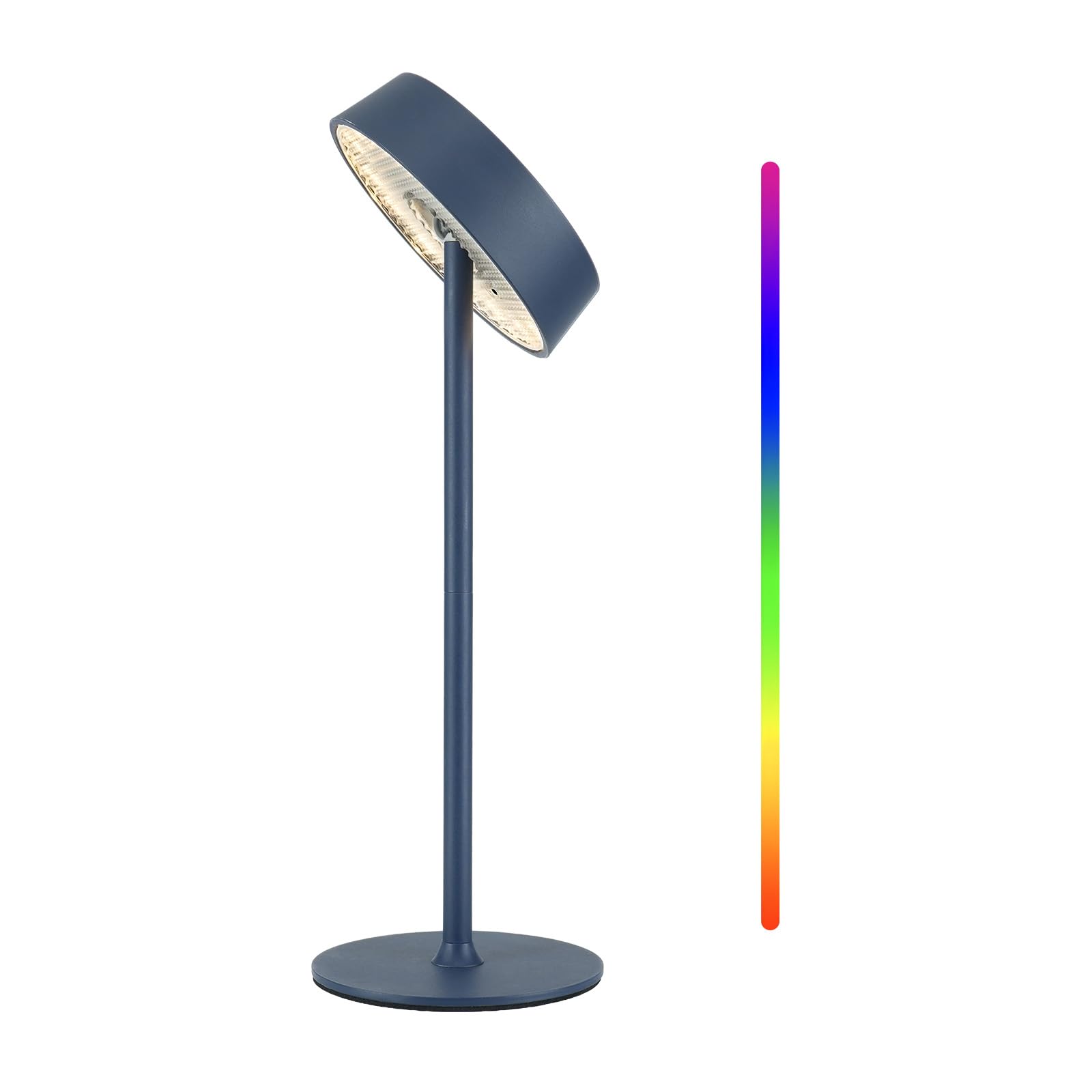 EZVALO LED Tischlampe Kabellose Touch Dimmbar, IP44 Wasserdicht Tischlampe Outdoor, 3 Farben, 3600mAh Akku Tischleuchte Aufladbar, Nachttischlampe für Restaurant Party Schlafzimme