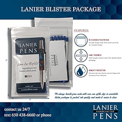 2 Pack - Blue Monteverde Soft Roll Ballpoint for Cross Ballpoint Pens