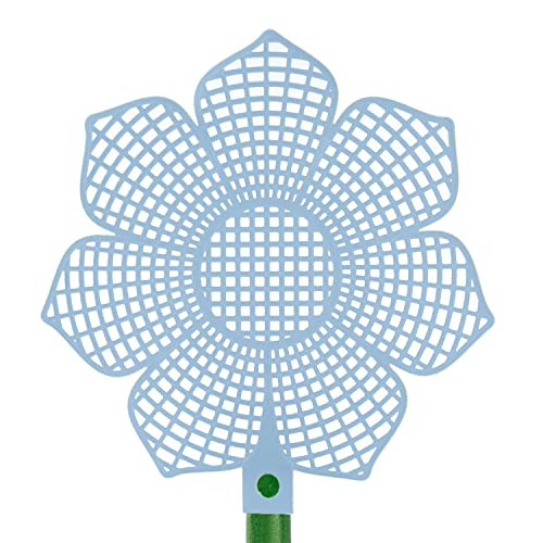 Westmark 3 fly swatters in flower shape, plastic, flower, green/assorted colours, 509522E3, 3 items - Image 3