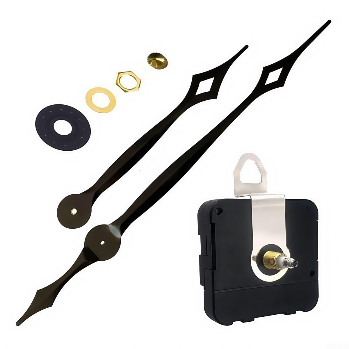 Kit Movimento Orologio Da Parete Ad Alta Coppia - Meccanismo Al Quarzo, Lancette Ore E Minuti, Albero 23 Mm