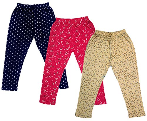 Image of indi weaves Girls Super Soft Cotton Solid Capri Pants Pack of 2