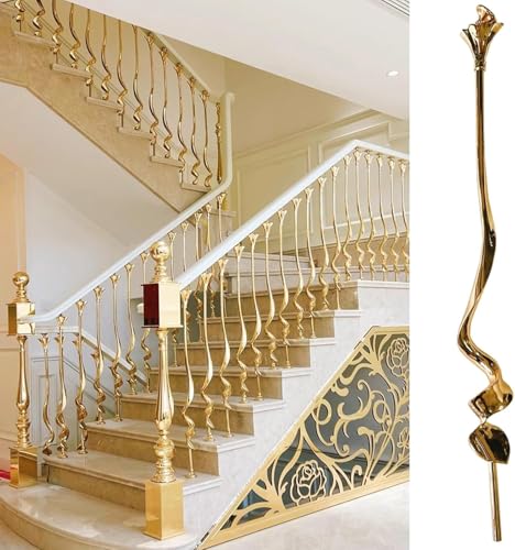 Garde-corps d'escalier sans vibration grâce à la colonne à base stable