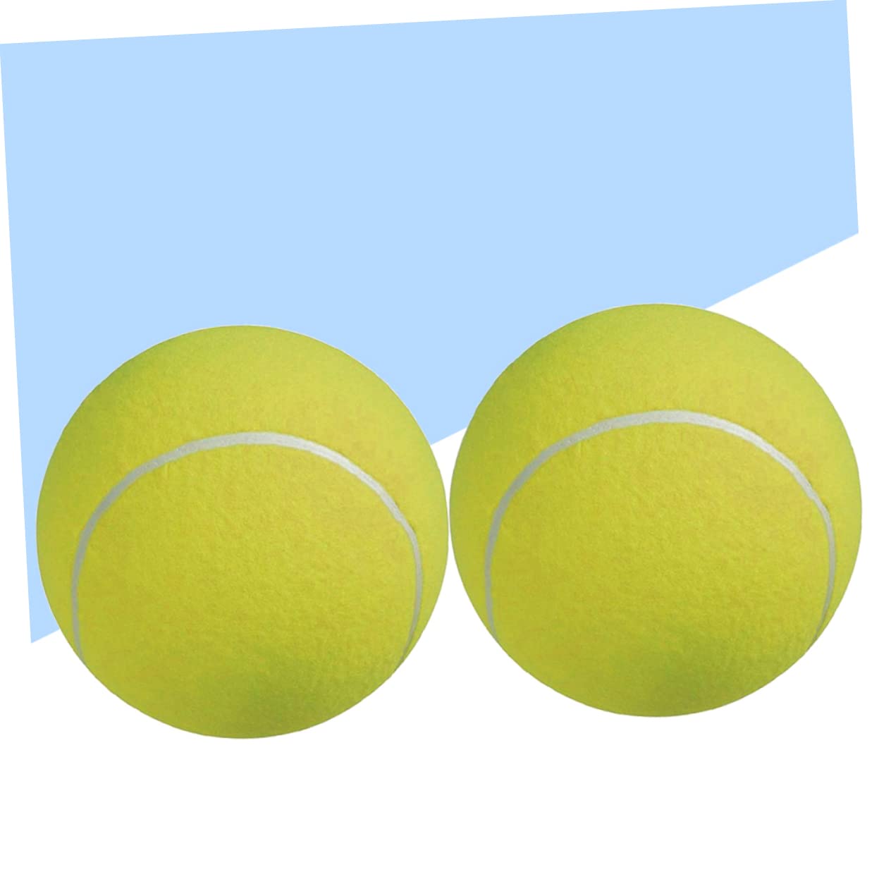 TOYANDONA Palla da Tennis Gonfiabile 9.5 Pollici con Ago, Grande Pallina per Cani e Ragazzo Ragazza, in Gomma e Fibra Sintetica