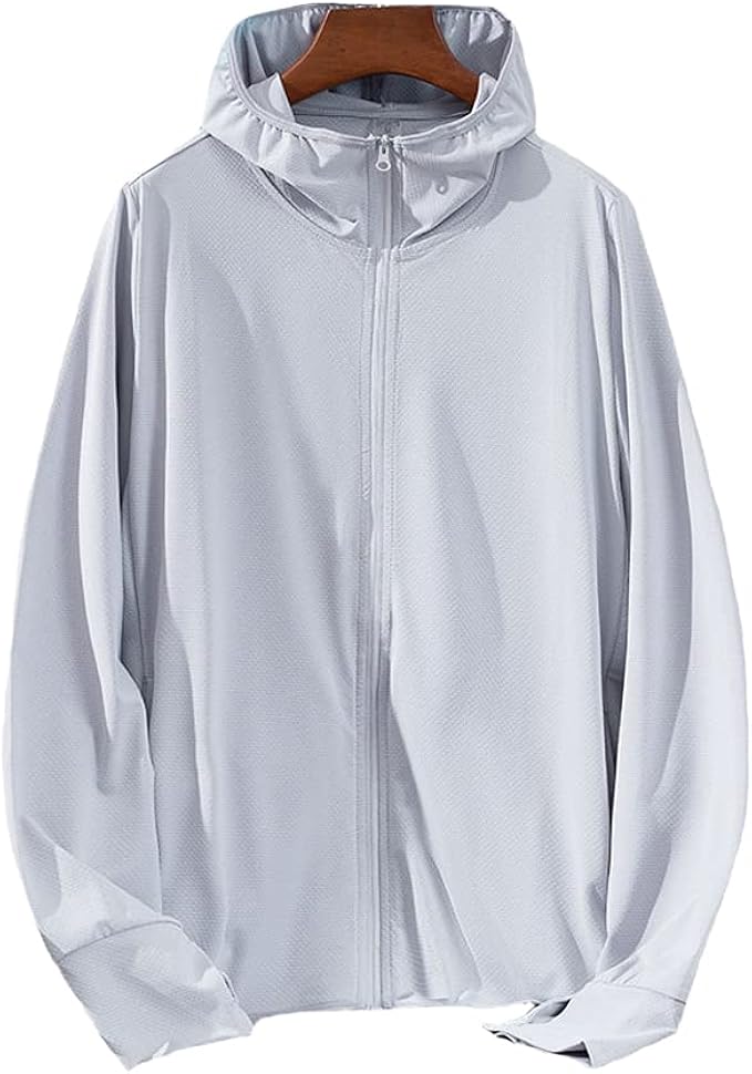 Amazon Froyland ジャケット メンズ 日焼け止め服 Uvカット 春 夏 パーカー ブルゾン 日焼け止め衣 日焼け防止tシャツ ラッシュガード 薄手 アウトドア 男女兼用 吸汗速乾 通気 紫外線対策 熱中症対策 グレー M アウトドア アウトドアジャケット 通販