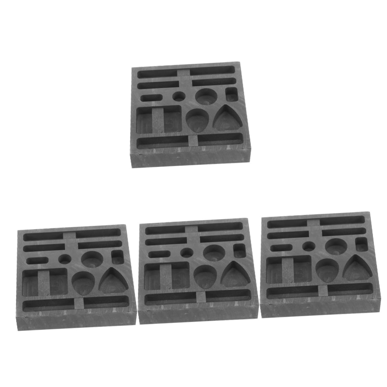 4pièces Moule Graphite Pour Pour Fusion De Métaux Que or Parfait Pour Expériences Scientifiques