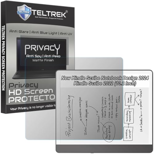 Image of Privacy Matte Anti Peep Screen Guard Compatible With Kindle Scribe 2022 10.2 Inch Tab /New Kindle Scribe Notebook Design 2024 10.2 inch Tablet Screenguard Not a Tempered Glass Screen Protector