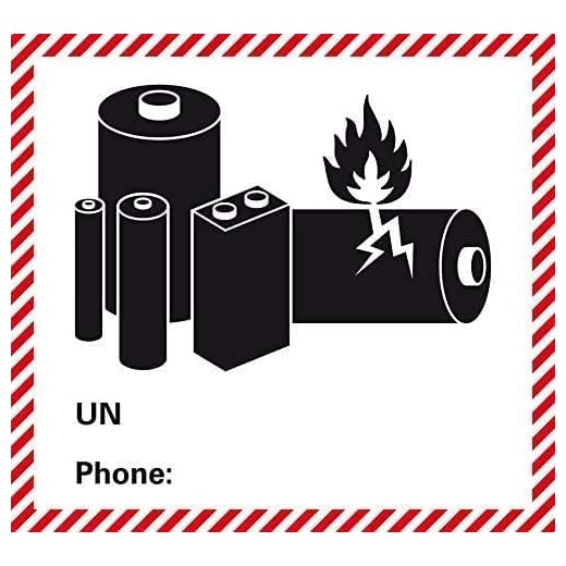 Farligt gods – transportdekal – klass UN 3480/3481/3090/3091 etc. – litiumjonbatterier – utan telefonnummer utan UN nummer – för självtryck/fastsättning – 120 x 11 mm 150 stycken
