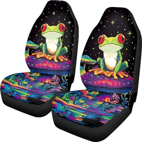 Housses de siège de voiture confortables et respirantes | Lot de 2 motifs nature