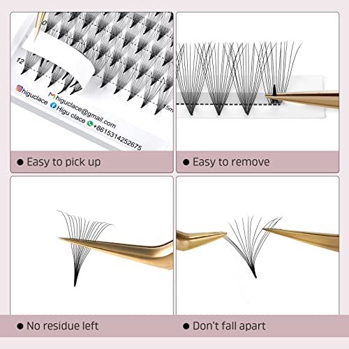 Higu clace Eye s 5D 0.07 C Curl Mix 10-15mm Volume Eye Pointed Base Middle Stem(5D 0.07 C Mix 10-15), 5D 0.07 C MIX(10-15) - Image 2
