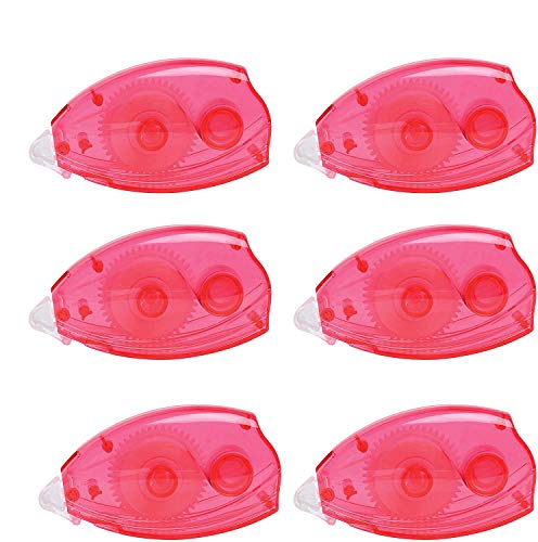 Glue Tape, Double Sided Permanent Adhesive Tape Glue - .33” X 33 Ft Length - Perfect for Photo Books, Memory Albums, Scrapbooking, Crafting and More - 6-Pack